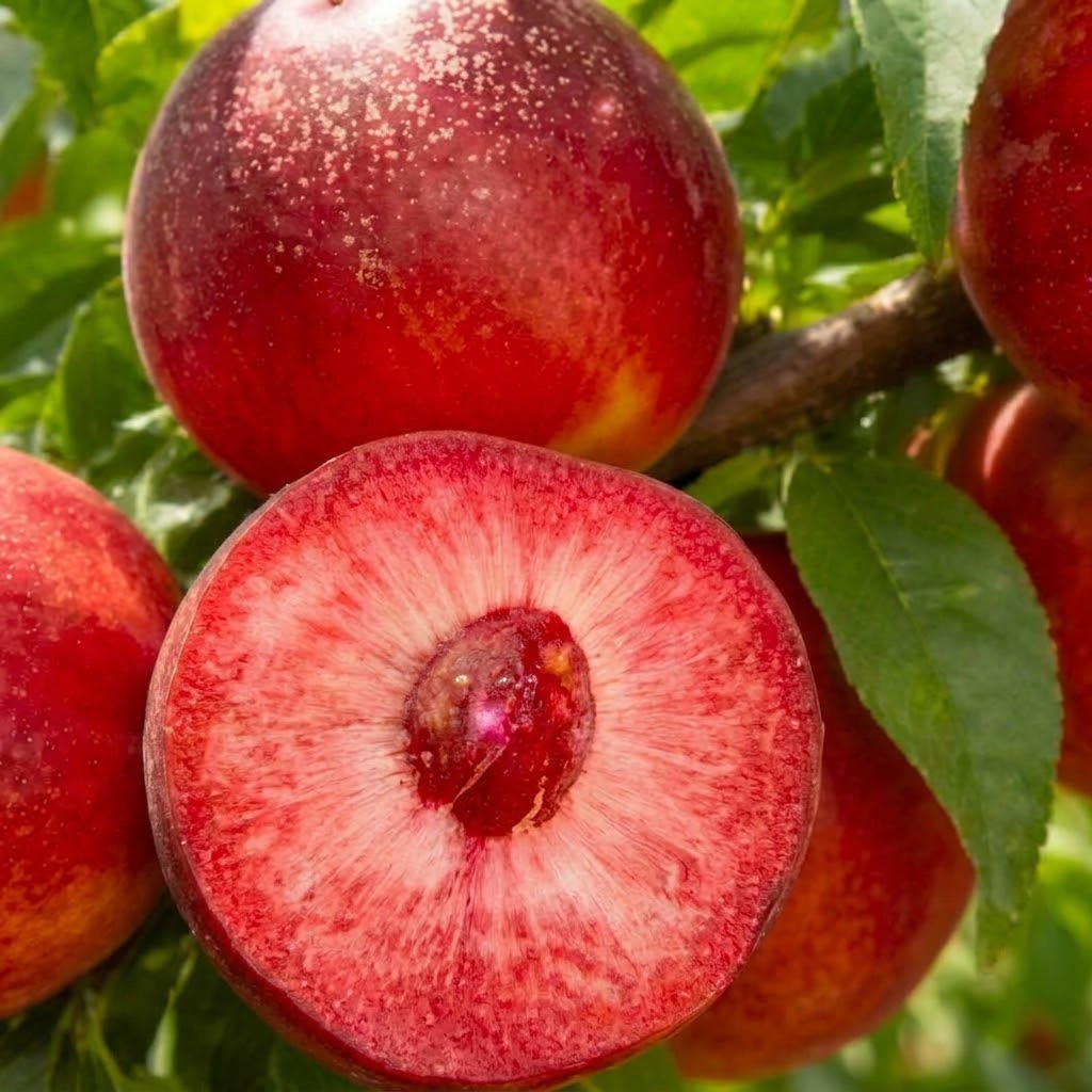 Honggan No. 2 Red-Fleshed Nectarine Tree (红甘2号红肉油桃)